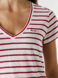 Pepe Jeans T-shirt Megan Donna PL5000121 Antique White - Bianco