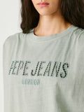Pepe Jeans T-shirt Mirari Donna PL5000164 Bleach Green - Verde