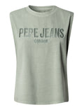 Pepe Jeans T-shirt Mirari Donna PL5000164 Bleach Green - Verde