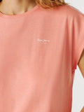 Pepe Jeans T-shirt Donna PL504821 Coral Peach Pink - Rosa