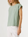 Pepe Jeans T-shirt Donna PL504821 Bleach Green - Verde