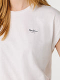 Pepe Jeans T-shirt Bloom Donna PL504821 White - Bianco
