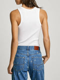 Pepe Jeans Canotta Marian Donna PL506035 White - Bianco