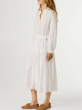 Pepe Jeans Vestito Longuette Donna PL9537781 White - Bianco