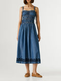 Pepe Jeans Vestito Longuette Cass Tencel Donna PL9537793 - Denim