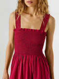 Pepe Jeans Vestito Longuette Avril Donna PL9537822 Cramberry Pink - Rosso