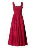Pepe Jeans Vestito Longuette Avril Donna PL9537822 Cramberry Pink - Rosso