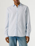 Pepe Jeans Camicia Casual Camicia Payton Uomo PM3091192 Bleach Blue - Celeste