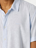 Pepe Jeans Camicia Casual Camicia Percy Uomo PM3091193 Bleach Blue - Celeste