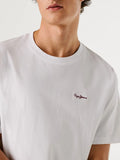Pepe Jeans T-shirt Contrast Connor Uomo PM5010179 White - Bianco