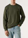 Pepe Jeans Felpa Soren Uomo PM5800139 Olive Green - Verde