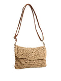 Pieces Borsa a Tracolla Donna 17122695 Naturale/sequoia - Beige