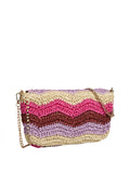 Pieces Borsa a Tracolla Donna 17164518 Festival Fuchsia Nature/multi - Multicolore