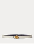 Ralph Lauren Cintura Reversibile Bianco Donna 412P10210 Navy / Bianco - Blu