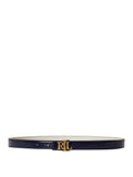 Ralph Lauren Cintura Reversibile Bianco Donna 412P10210 Navy / Bianco - Blu