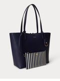 Ralph Lauren Borsa Shopper Rvrsble Bianco Donna 431795329 - Blu