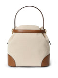 Ralph Lauren Borsa a Secchiello Marrone Donna 431P04294 Natural - Beige