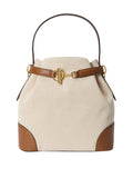 Ralph Lauren Borsa a Secchiello Marrone Donna 431P04294 Natural - Beige