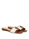 Ralph Lauren Ciabatte Everley Marrone Donna 802P04395 - Avorio