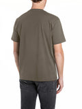 Replay T-shirt Uomo M3098 .000.2660 Mud Green - Verde