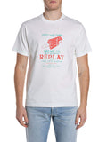 Replay T-shirt Uomo M3385 .000.23608P Natural White - Bianco