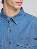 Replay Camicia Jeans Uomo M4124 .000.860 B06 Medium Blue - Denim