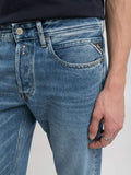 Replay Jeans Straight Grover Uomo MA972 .000.886 0C2 Medium Blue - Denim