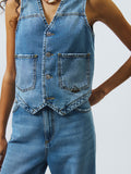 Roy Rogers Gilet Donna RND225CR531987 - Denim