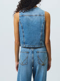 Roy Rogers Gilet Donna RND225CR531987 - Denim