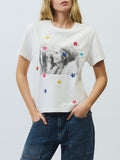 Roy Rogers T-shirt Donna ROG0053CQ560111 Off White - Bianco
