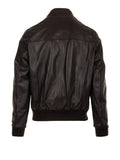 Roy Rogers Giubbino di Pelle New Barracuda Uomo RRU90071CS510124 Dark Brown - Marrone