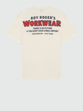 Roy Rogers T-shirt Uomo RRW017CR340569 Butter - Bianco
