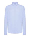 Rrd Camicia Classica Camicia Oxford Jacquard Uomo 26253 - Celeste
