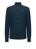 Rrd Camicia Casual Techno Wash Piquè Uomo 26256 - Blu