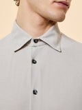 Rrd Camicia Casual Techno Wash Piquè Uomo 26256 - Avorio