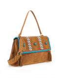 Rue Madam Borsa a Tracolla Donna 1535 Cuoio Suede - Marrone