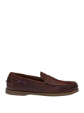 Sebago Mocassini Dolphin Waxed Uomo 76114QW BrowN-Gum - Marrone