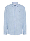 Sun68 Camicia Casual Uomo S36110 Azzurro/bianco - Celeste