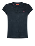 Sun68 T-shirt Jersey Linen Donna T36247 - Blu