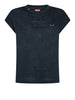 sun68 t shirt jersey linen donna t36247 blu 165433387