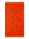 Sundek Telo Mare Logo Unisex AM379ATC1000 Fluo Orange - Arancione