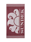 Sundek Telo Mare Key Fouta Unisex AM401ATC1000 Deep Scarlet - Rosso