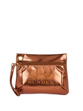 Sundek Borsa Pochette Mare Laminated Donna AW416ABPU7LA Coffee - Marrone