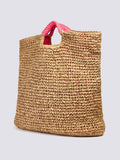 Sundek Borsa Mare Lai Straw Beige Donna AW825ABPA100 Pitaya - Fuxia