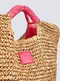 Sundek Borsa Mare Lai Straw Beige Donna AW825ABPA100 Pitaya - Fuxia
