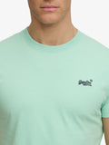 Superdry T-shirt Essential Logo Uomo M1011245 Spearmint Light Green - Verde