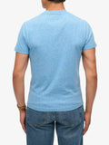 Superdry T-shirt Essential Logo Uomo M1011245 Bright Blue Grit - Celeste