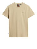 Superdry T-shirt Essential Logo Uomo M1011245 Tan Brown Fleck Marl - Beige