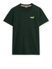 superdry t shirt essential logo uomo m1011245 forest green fluro yellow verde 166390168