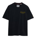 Superdry T-shirt Heritage Uomo M1012350 Jet Black - Nero